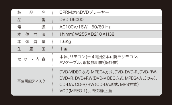 DVD-D6000説明2
